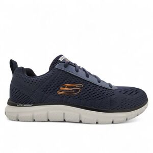 Skechers Track Moulton Shoes Mens 11 Navy Blue Memory Foam Washable Sneakers NEW
